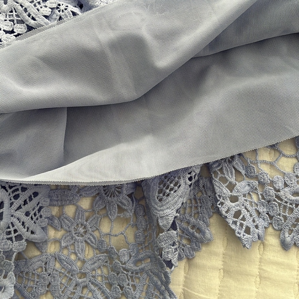 Aqua Lace Dress - Picture 8 of 9